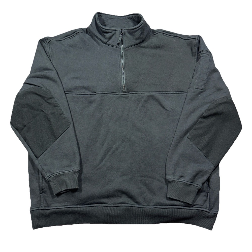 5.11 Tactical 1/4 Zip Fleece Sweater Black Long Sleeve Rugged Mens Size 3XL